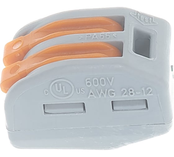Клеммы WAGO 222-412/996-010, 2Х2,5мм2, блистер 10шт 76082