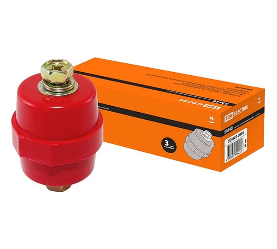 Силовой изолятор с болтом TDM SM40 Н40хD40хМ8мм SQ0807-0010
