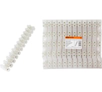 Винтовой зажим TDM ELECTRIC ЗВИ-150 полипропилен 10-35мм2 12пар 100С белый  SQ0510-0030