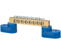 Нулевая шина TDM ELECTRIC 6х9мм, на двух угловых изоляторах, 8 групп SQ0801-0034