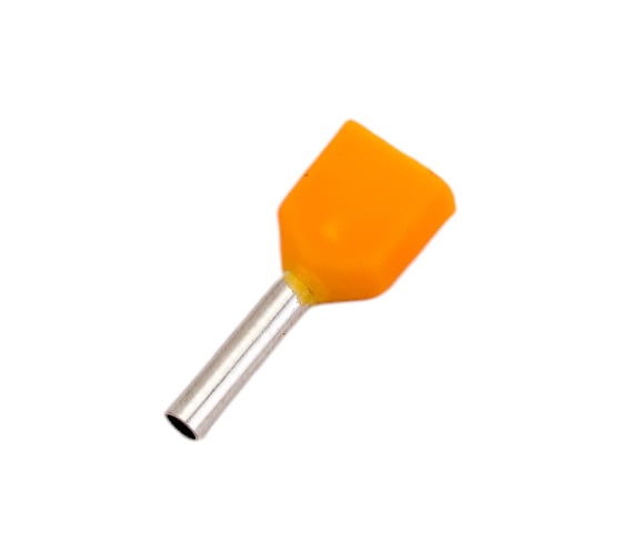 Штыревой втулочный изолированный двойной наконечник TDM ELECTRIC НШвИ 2 0,5 8 100 шт  SQ0521-0001