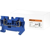 Зажим TDM ELECTRIC клеммный, безвинтовой, ЗКБ, 6 мм2, 52А, синий SQ0822-0008