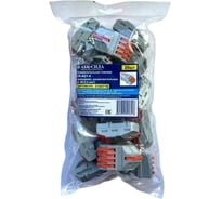 Соединительная клемма АБК-СИЛА СК421-4 проходная, разветвительная (0,08-2,5 кв.мм) 20шт 3100716