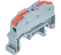 Строительно-монтажная клемма АБК-СИЛА КМК-421-1 проходная, многоразовая на Din рейку 20шт 3100504