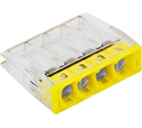 Клемма EKF СМК 2273-244 с пастой 4 отверстия 0,5-2.5мм2 4шт. plc-smk-2273-244r