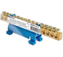 Нулевая шина TDM N с изолятором на DIN-рейку 6x9мм 15 групп SQ0801-0115