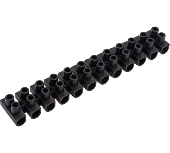 Клеммник IEK 12x16.0, ЗВИ-30н/г, черный UZV5-030-10