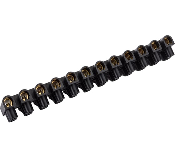 Клеммник IEK 12x16.0, ЗВИ-30н/г, черный UZV5-030-10