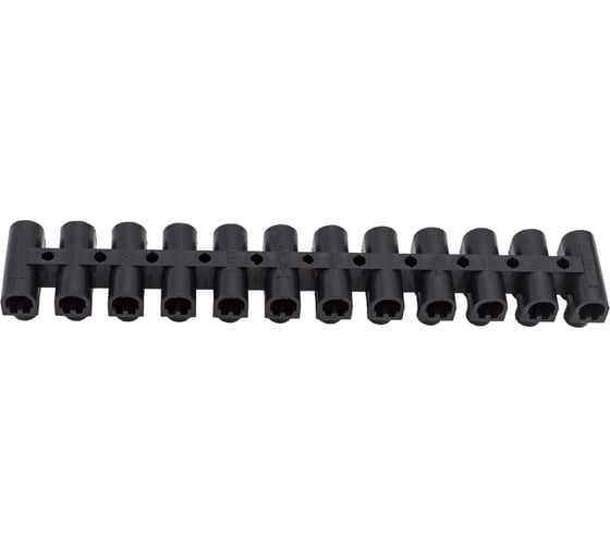Клеммник IEK 12x16.0, ЗВИ-30н/г, черный UZV5-030-10