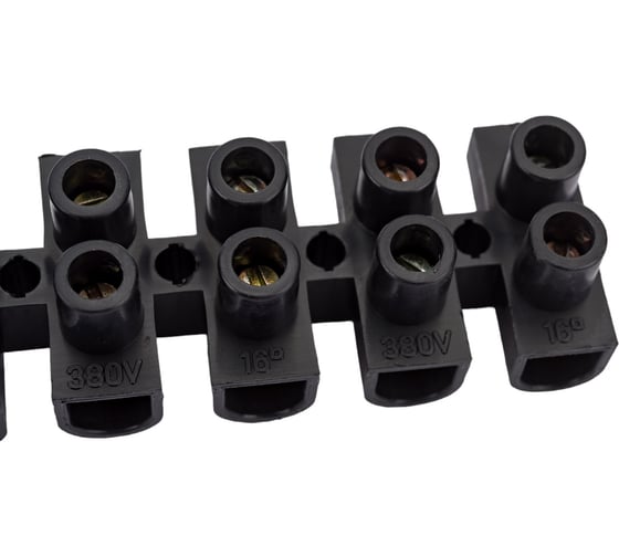 Клеммник IEK 12x16.0, ЗВИ-30н/г, черный UZV5-030-10