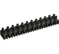 Клеммник IEK, 12x25, ЗВИ-100, н/г, черный UZV5-100-25