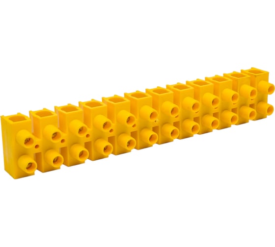 Клеммник IEK, 12x25.0, ЗВИ-100, н/г, желтый UZV7-100-25
