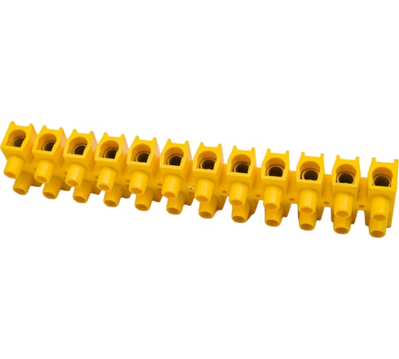 Клеммник IEK, 12x25.0, ЗВИ-100, н/г, желтый UZV7-100-25