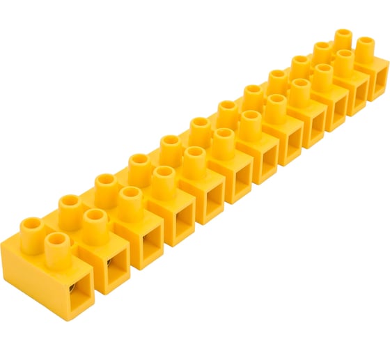 Клеммник IEK 12x25.0, ЗВИ-80, н/г, желтый UZV7-080-25
