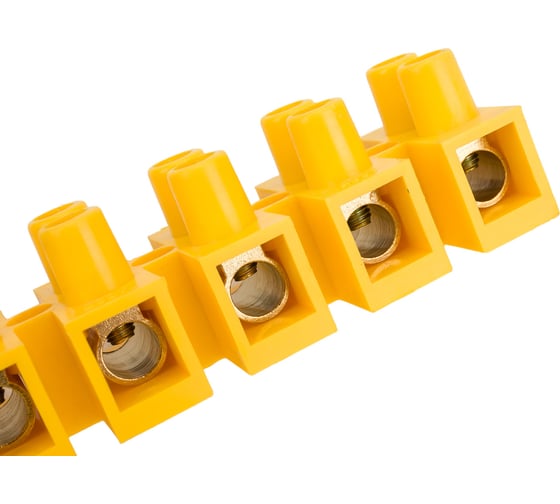 Клеммник IEK 12x25.0, ЗВИ-80, н/г, желтый UZV7-080-25