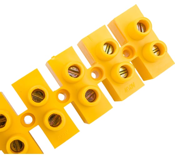 Клеммник IEK 12x25.0, ЗВИ-80, н/г, желтый UZV7-080-25