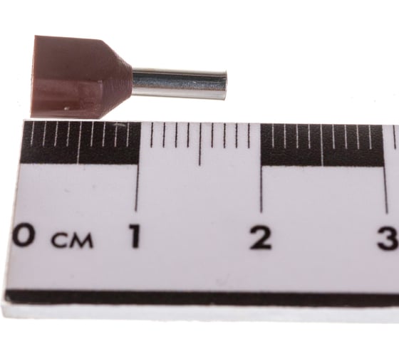 Наконечник IEK НШвИ 2x1,5-8, коричневый, НГИ2, 100шт UTE10-D2-4-100
