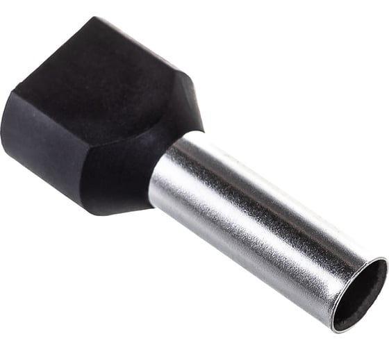 Наконечник IEK НШвИ, 2x6-14, ИЭК, НГИ2, 100шт, черный UTE10-D6-0-100