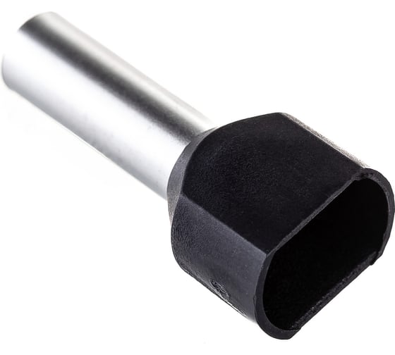 Наконечник IEK НШвИ, 2x6-14, ИЭК, НГИ2, 100шт, черный UTE10-D6-0-100