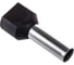 Наконечник IEK НШвИ, 2x6-14, ИЭК, НГИ2, 100шт, черный UTE10-D6-0-100 2