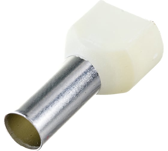 Наконечник IEK НШвИ, 2x10-14, ИЭК, НГИ2, 100шт, слоновая кость UTE10-D10-0-100