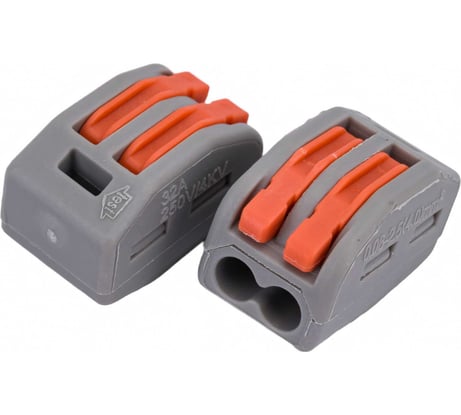 Клемма монтажная 2-проводная General Lighting Systems GTER1-02 32А IP20 упаковка 50 шт 800481