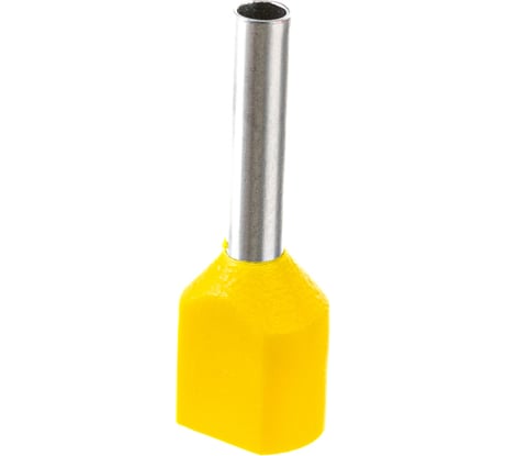 Наконечник IEK НШвИ 2x1,0-10, желтый, ИЭК, НГИ2, 100 шт, UTE10-D2-3-100