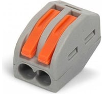 Строительно-монтажная клемма Промрукав сечение 0,08 - 4 мм² 2-проводная серая 50шт. PR08.12587