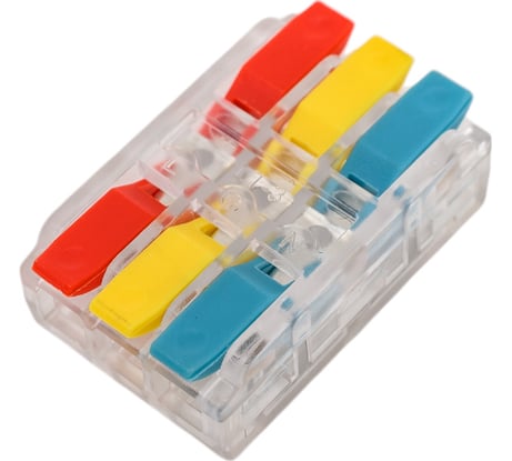 Клемма супер-компактная STEKKER проходная серии 219 на 3 контакта STEKKER, LD219-423, 50шт в упак, 49782