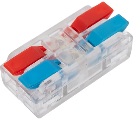 Клемма супер-компактная STEKKER проходная серии 219 на 2 контакта STEKKER,LD219-422, 50шт в упак, 49784