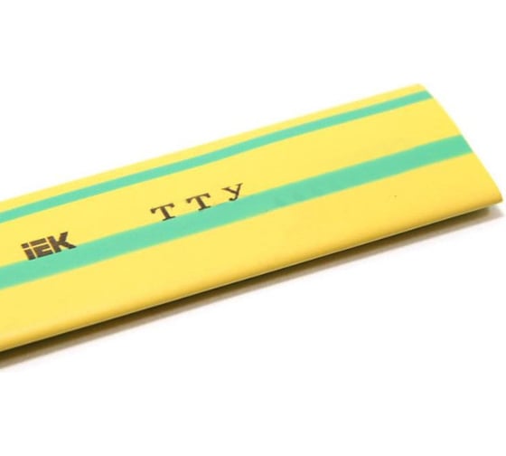 Термоусадочная трубка IEK ТТУ 18/9, желто-зеленая, 100 м UDRS-D18-100-K52 1
