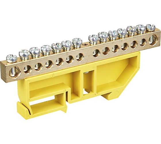 Шина на DIN-изоляторе IEK ШНИ-8x12-14-Д-Ж, ИЭК YNN10-812-14D-K05