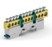 Неизолированная нулевая шина Tekfor KSN-7-6x9-10 BLUE 06-08-003