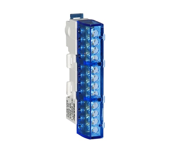 Изолированная нулевая шина Tekfor KSN-6-8x12-12 BLUE 06-07-011
