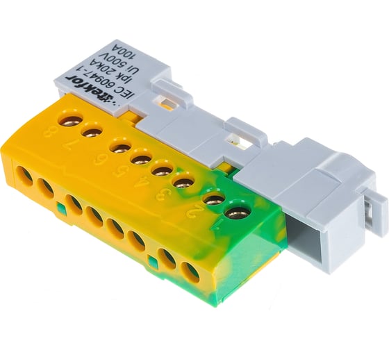 Изолированная нулевая шина Tekfor KSN-6-6x9-08 PE 06-07-004