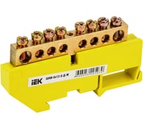 Шина на DIN-изоляторе IEK ШНИ-8x12-8-Д-Ж, ИЭК YNN10-812-8D-K05