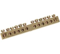 Шина IEK PEN, ноль-земля,6x9мм, 12/1, 12групп/крепеж по центру, ИЭК YNN10-12-100