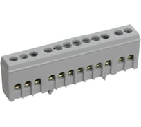 Шина IEK ШНИ-6x9-12-К-Ср в корпусном изоляторе на DIN-рейку, ИЭК YNN10-69-12KD-K02