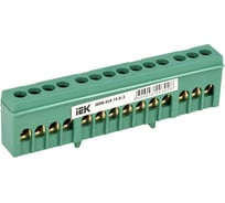 Шина IEK ШНИ-6x9-14-К-З в корпусном изоляторе на DIN-рейку, ИЭК YNN10-69-14KD-K06