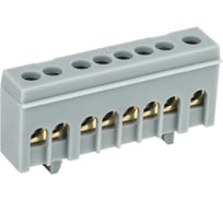 Шина IEK ШНИ-6x9-8-К-Ср в корпусном изоляторе на DIN-рейку, ИЭК YNN10-69-8KD-K02