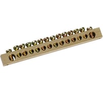 Нулевая шина IEK 6x9мм, 6/1, 6 групп, крепеж по центру, ИЭК YNN10-06-100