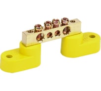 Шина IEK ШНИ-6x9-4-У2-Ж на двух угловых изоляторах, ИЭК YNN10-69-4C2-K05