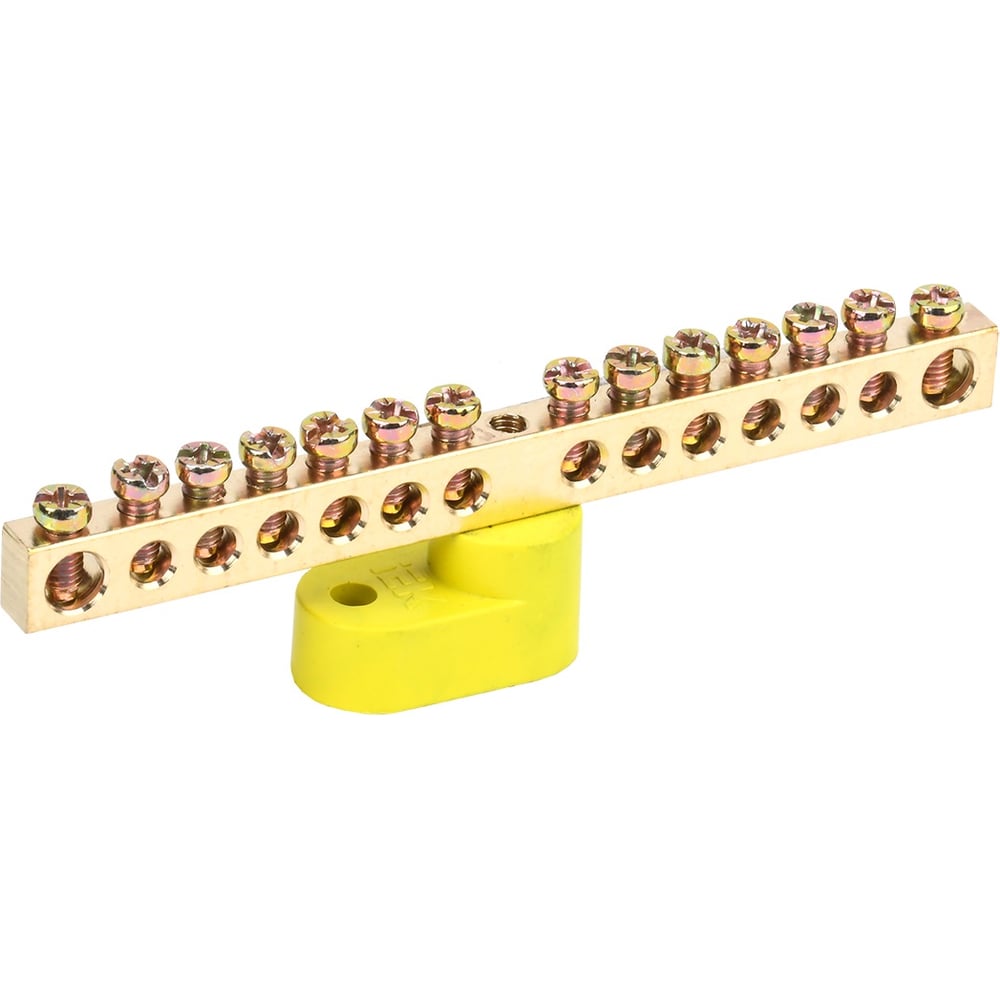 Шина на одном угловом изоляторе IEK, ШНИ-6x9-14-У1-Ж, ИЭК YNN10-69-14C1 ...