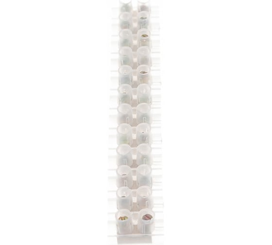 Винтовой зажим General Lighting Systems GZV-3-12-W, 3А, 12 пар, полиэтилен, белый, 1 10 1200 475400