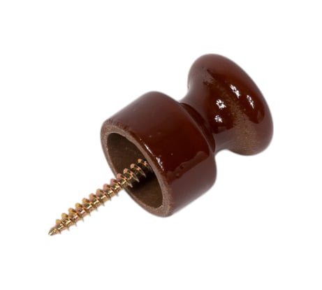 Изолятор МЕЗОНИНЪ универсальный с саморезом, цвет - коричневый 20шт GE70027-04