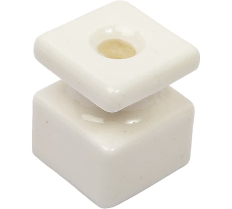 Изолятор МЕЗОНИНЪ Квадрат, цвет - белый GE80025-01