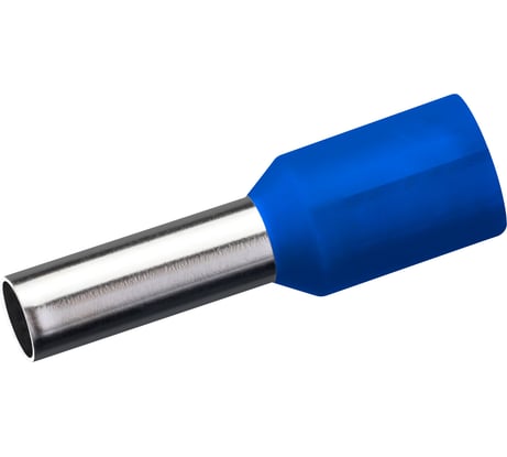 Наконечник-гильза Duwi Е2508, 2.5мм2, с изолированным фланцем, 25 шт./уп. 26687 7