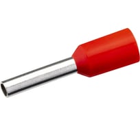 Наконечник-гильза Duwi Е1008, 1мм2, с изолированным фланцем, 25 шт./уп. 26675 4