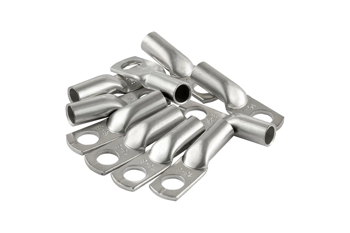 Медный луженый кабельный наконечник Duwi под опрессовку, JG-16-8-6, 10 ...