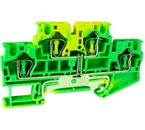 Пружинная заземляющая двухуровневая клемма UPUN UJ5-4/2-2JDE, 40 шт 421311